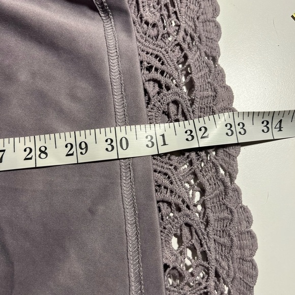 She + Sky- Floral Laced Dusty Purple Dress-  S - Picture 9 of 10